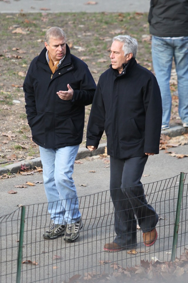 Prince Andrew and convicted paedophile Jeffrey Epstein go for a stroll together through New York’s Central Park