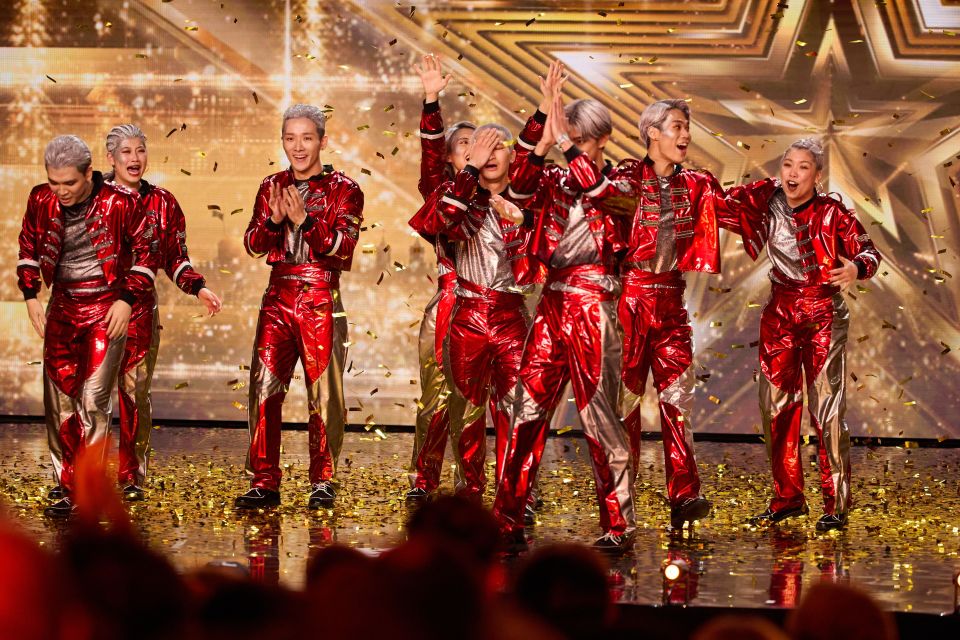 Simon Cowell gave his Golden Buzzer to dance group Cyberagent Legit - one of three Japanese acts - over the weekend