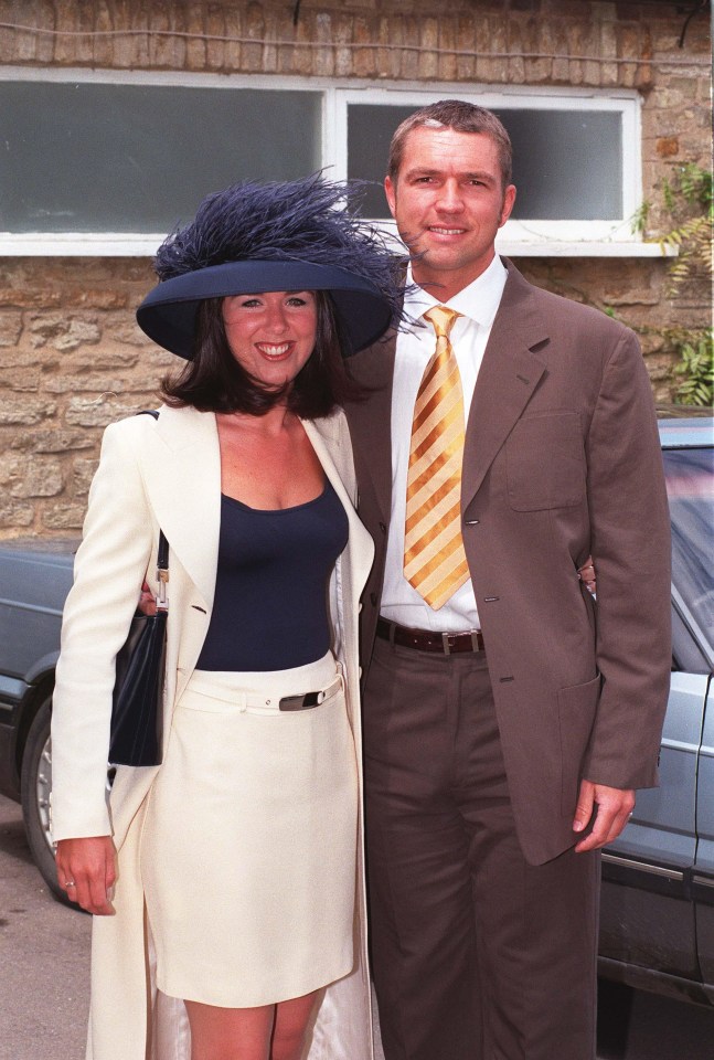 Claire Sweeney with former West Brom goalkeeper Alan Miller, who sadly died aged 51 in 2021