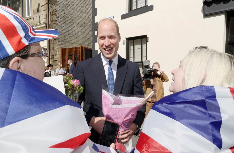 Prince William was in the Summerhill area of Newcastle this afternoon