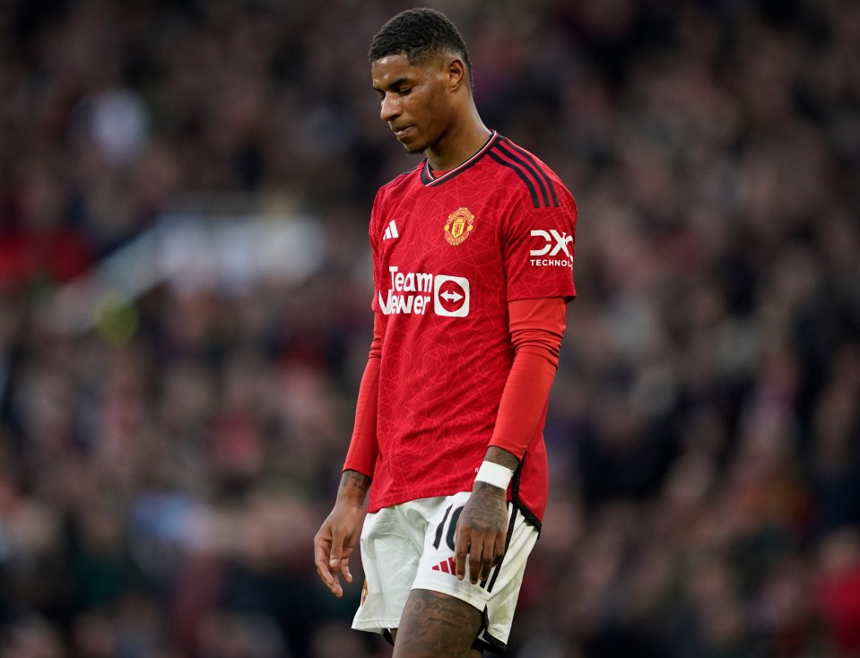 Marcus Rashford has endured a difficult season for Manchester United