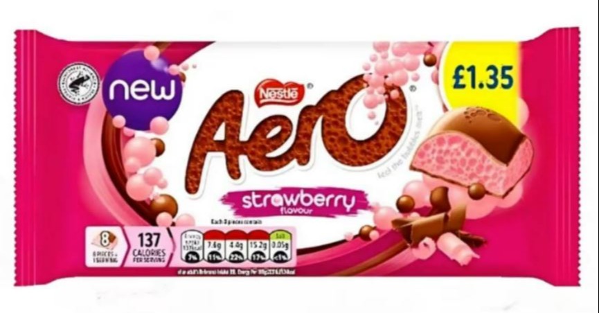 The brand new Aero flavour will be released in May – costing £1.35