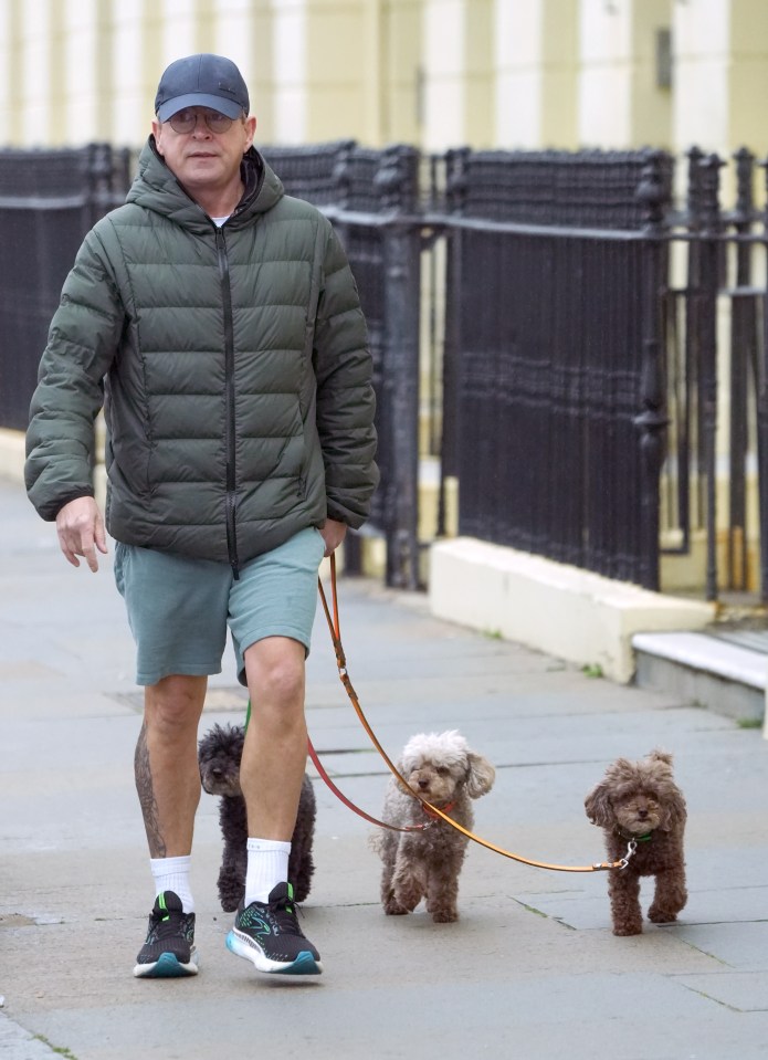 Stephen headed out solo with his pooches