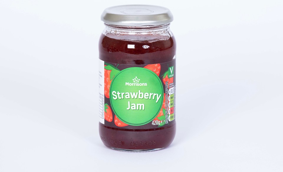 Morrisons strawberry jam is smaller than a lot of other own-brand options