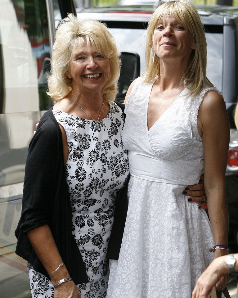 Zoe Ball with her late mother Julia