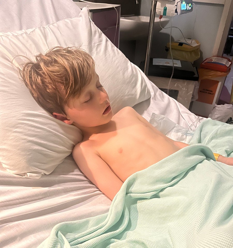 Five-year-old Eli ended up in hospital with severe sickness and diarrhoea following a day out there