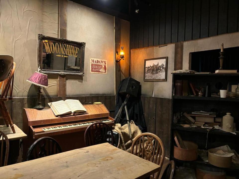 In addition to the detail-heavy saloon bars, there are two other rooms you'll get to see