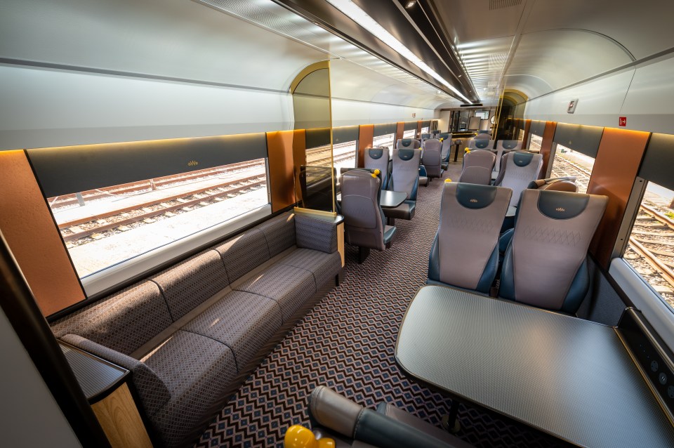 The trains were refurbished in 2018 making the experience more luxurious