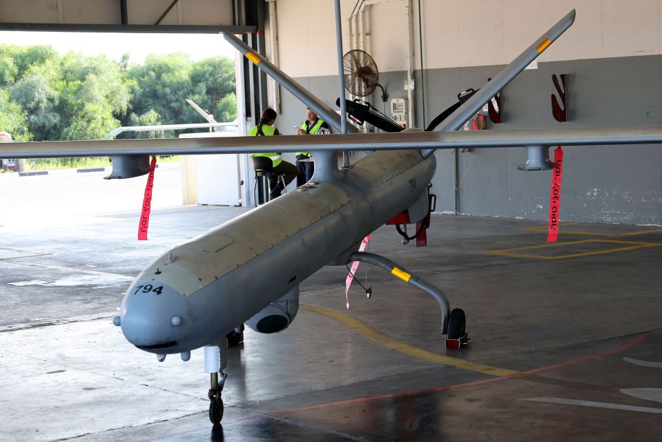 Israel's Hermes 450 drone that could have responsible for launching the strike