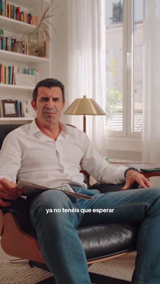 Luis Figo expertly trolled Barcelona fans in an Uber Eats advert