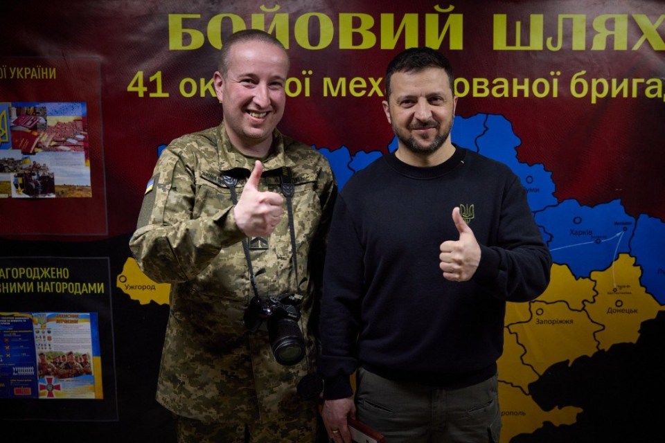 Mandatory Credit: Photo by APAImages/REX/Shutterstock (14441895v) Ukraine's President Volodymyr Zelensky visit the frontline positions in Donetsk region, amid the Russian invasion of Ukraine, on April 19, 2024. Photo by PRESIDENT OF UKRAINE\\ apaimages Ukraine's President Volodymyr Zelensky visit the frontline positions in Donetsk region, Ukraine - 19 Apr 2024