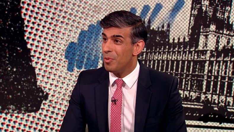 Rishi Sunak paid tribute to the three Brits killed in Gaza on the Never Mind The Ballots show last night