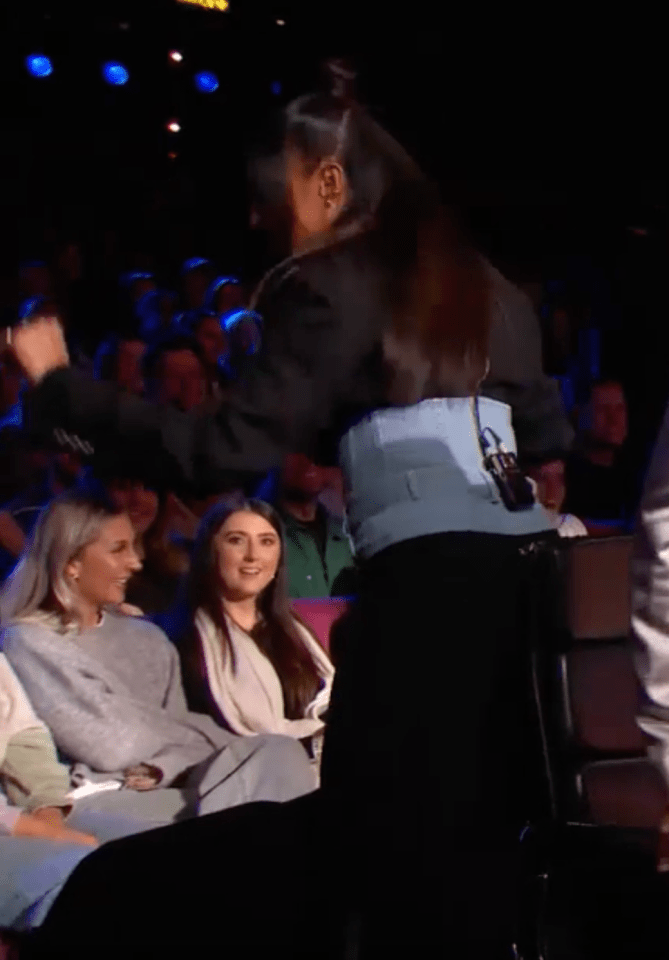 Alesha Dixon was seen storming off BGT