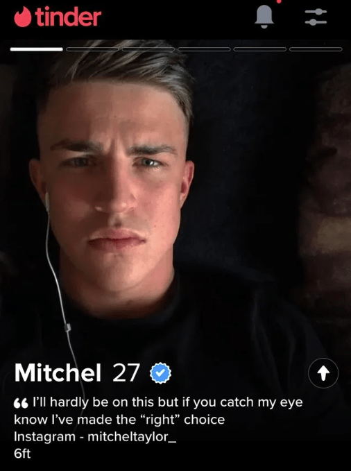 Fans were shocked to spot him on the dating app