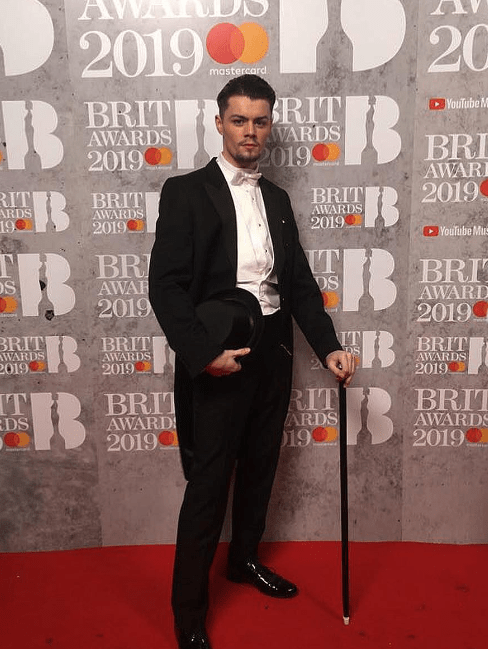 Harrison Petman performed at The Brits in 2019