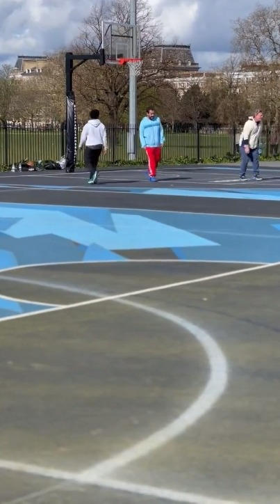 Sandler is known for his love of basketball, and is often spotted on the court playing with his co-stars during breaks from shooting