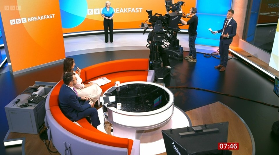 The BBC Breakfast studio was full this morning as Nina Warhurst also appeared for the business bulletin