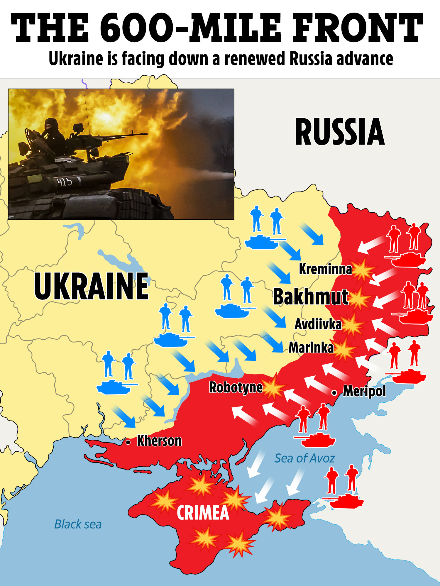 The frontline in Russia’s war in Ukraine