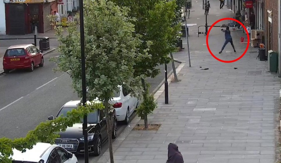 Ricardo Anderson opened fire on a busy North London high street