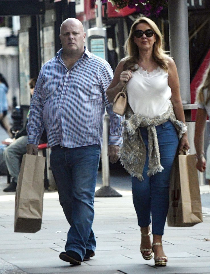 Claire Sweeney was spotted on a day out with John Disley, known as the ‘King of Marbella’