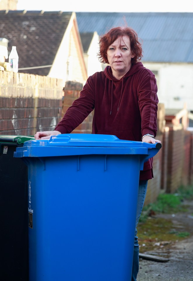 The 51-year-old was fuming after being fined £80 for leaving her bin behind her house