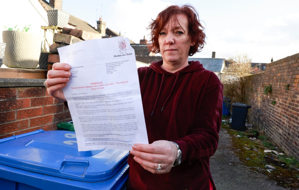 Julie was gobsmacked when the council fined her £400 after reporting fly-tipping