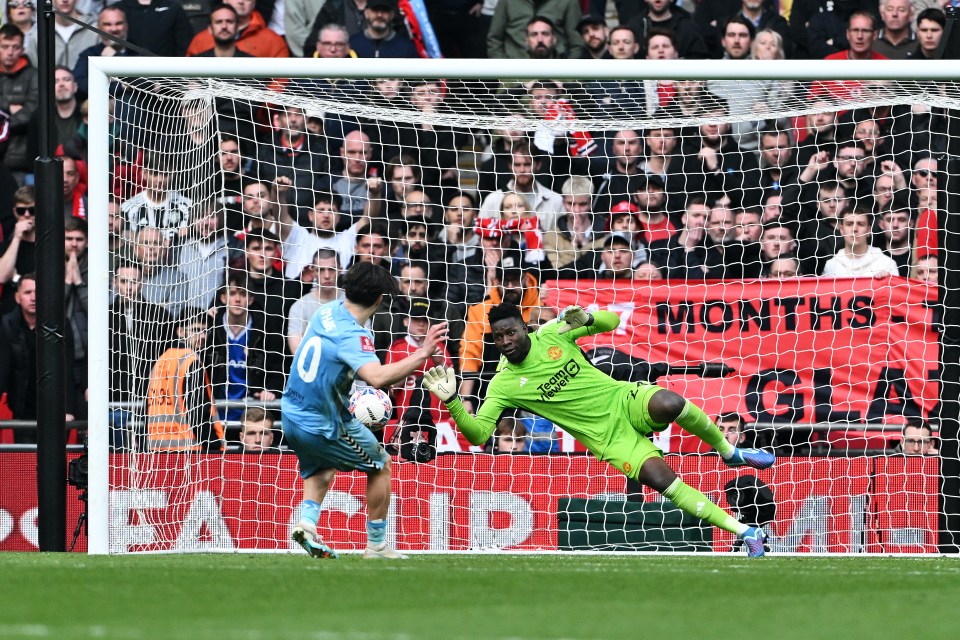 Andre Onana got United back in it when saving Callum O’Hare's effort