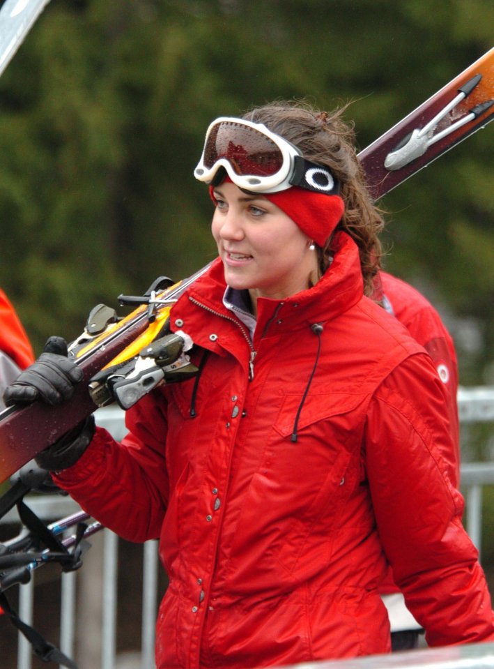 Kate and William's romance went public when she joined him on a skiing holiday