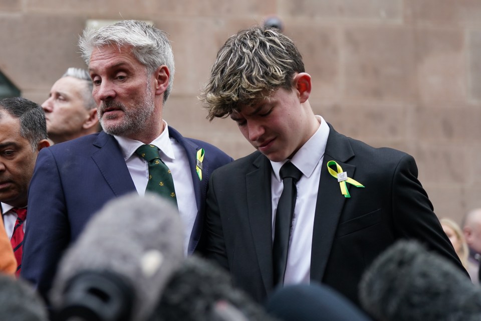 Brave Charlie and dad David react to Calocane’s sentencing