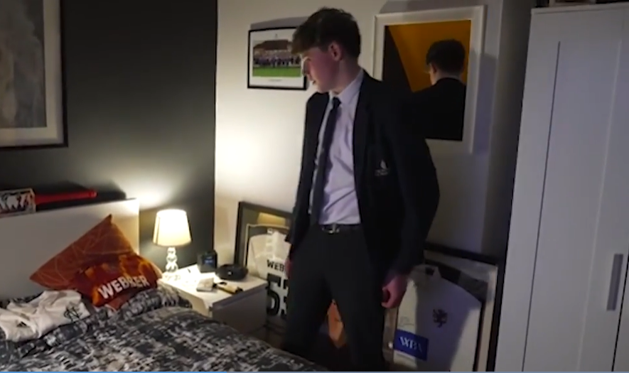 Charlie Webber revealed his big brother’s bedroom is untouched