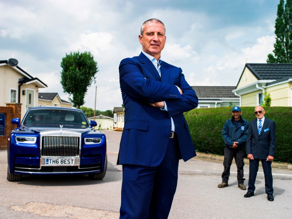 Alfie in front of his prize Rolls-Royce