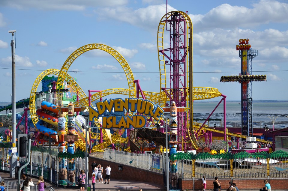 Roller-coasters at Southend's Adventure Island