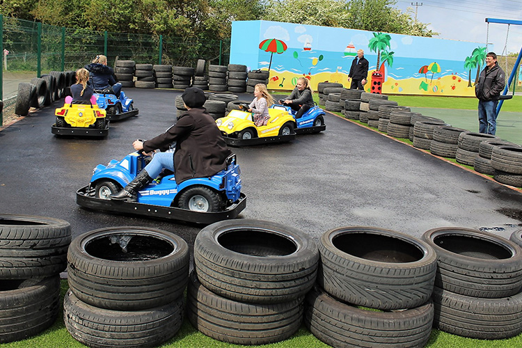 There are also go-karts at the site