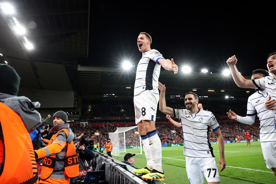 It was a night to remember for the travelling Atalanta fans