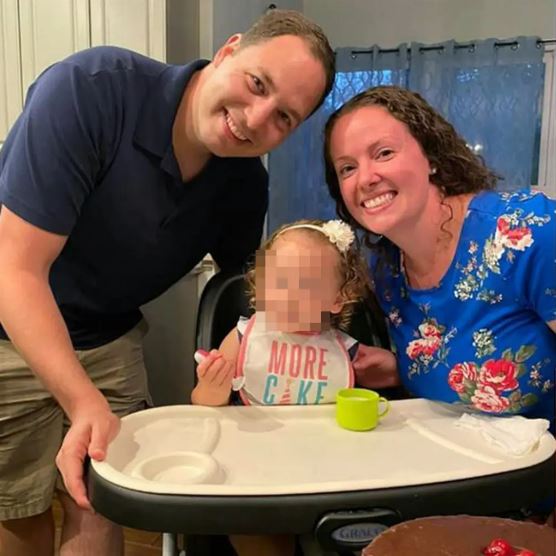 Mum-of-one Christine Banfield pictured with her husband Brendan Banfield