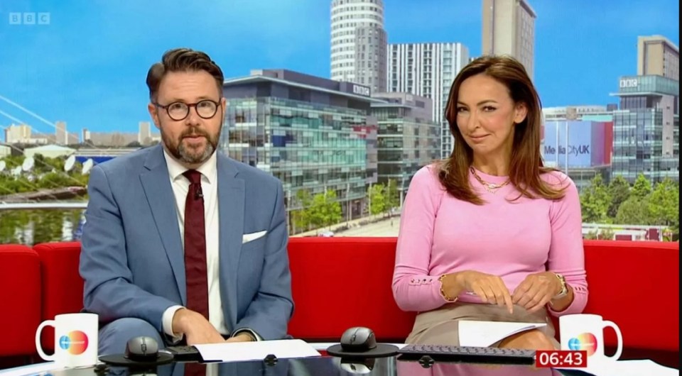 Jon Kay found himself called out by co-presenter Sally Nugent