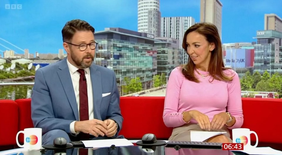 Jon Kay with Sally Nugent