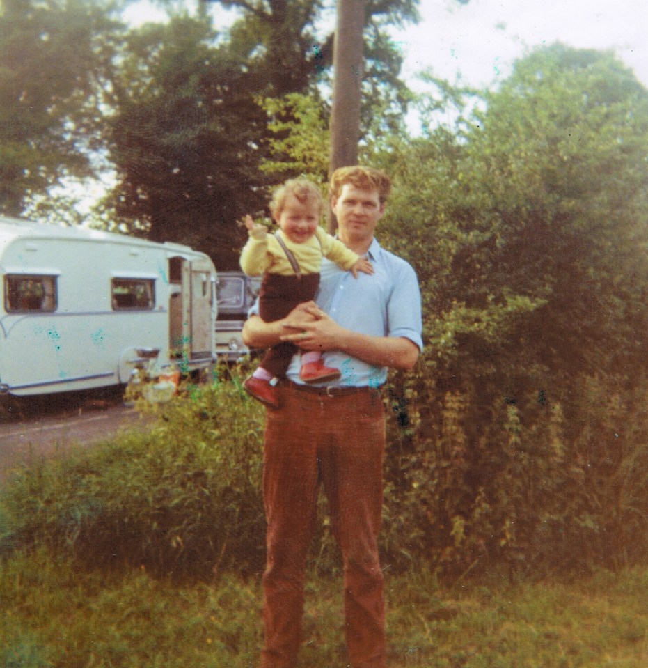 Alfie aged nine months with his father Alfie