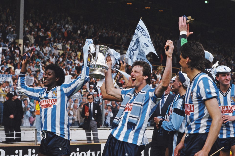 Coventry lifted the FA Cup at Wembley back in 1987