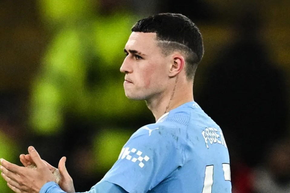 Foden limped off against Real Madrid in midweek