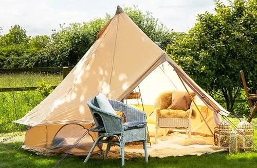 The three-metre Oxford Ultralite bell tent is £246 at Mountain Warehouse