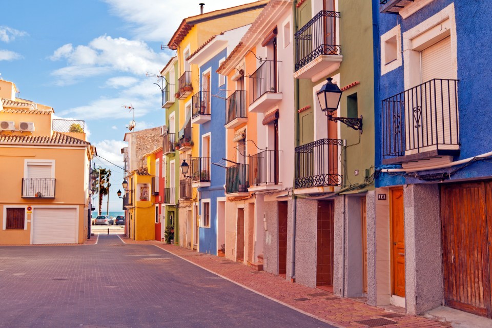 The Spanish seaside town bagged the top spot thanks to its colourful beachfront properties