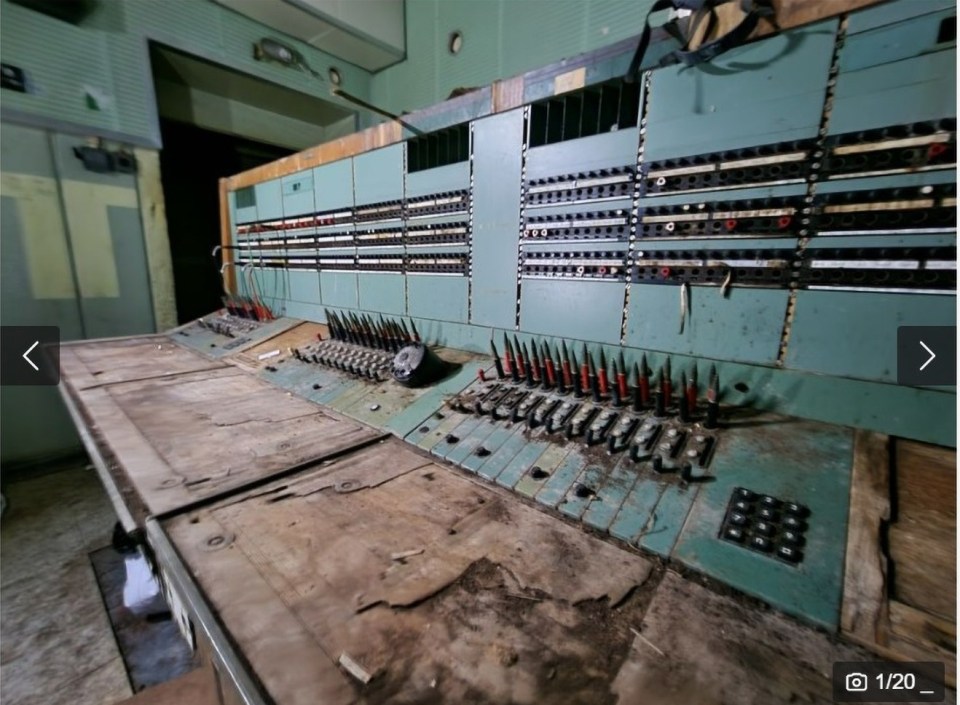 The bunker served as a communication hub with control panels still intact today