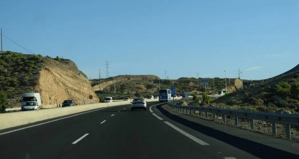 The TF-1 motorway where the 23-year-old is believed to have been hit by a car