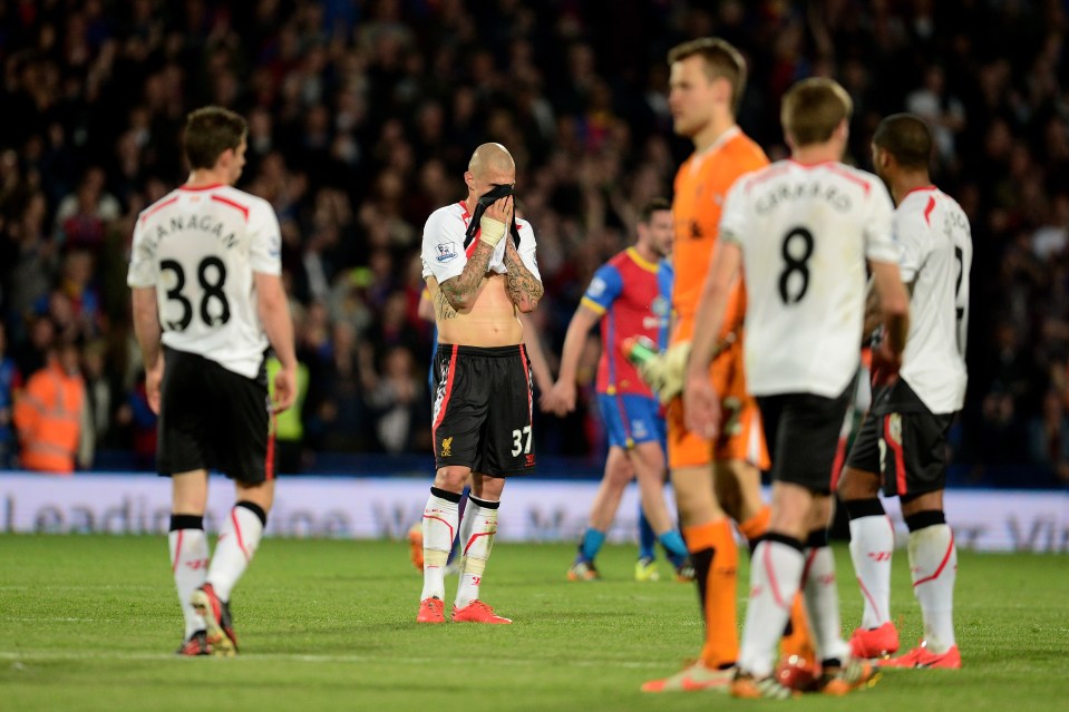 The Liverpool dejection was clear to see