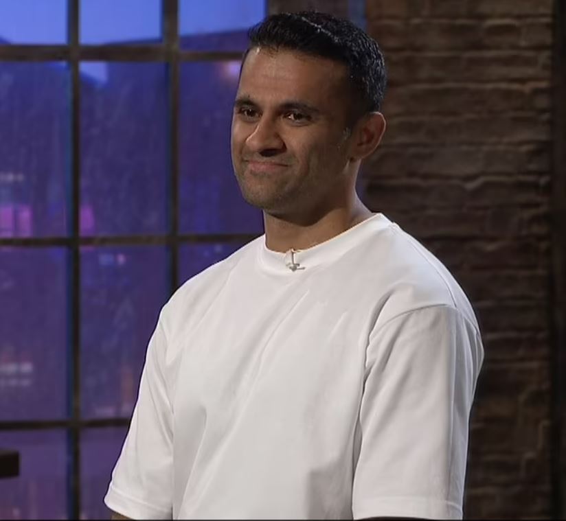 Abeer Iqbal during his appearance on Dragons' Den