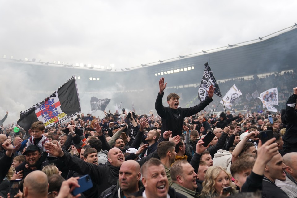 There were jubilant scenes at full time