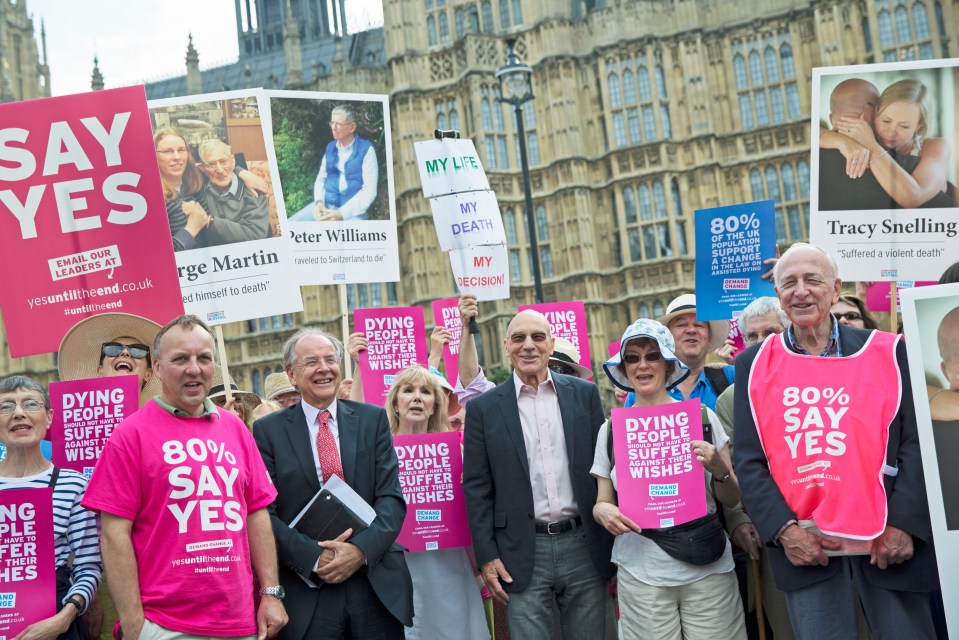 Demonstrators in the UK have campaigned for the right to allow for euthanasia for years after countries like Belgium and the Netherlands legalised it