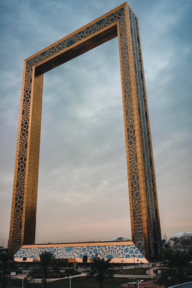 The Dubai Frame costs £10 to visit