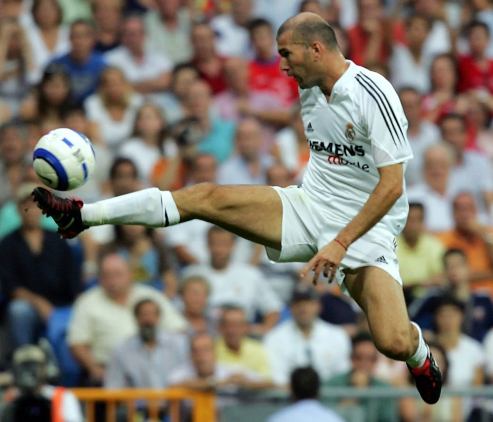 Zinedine Zidane was famous for his immaculate first touch